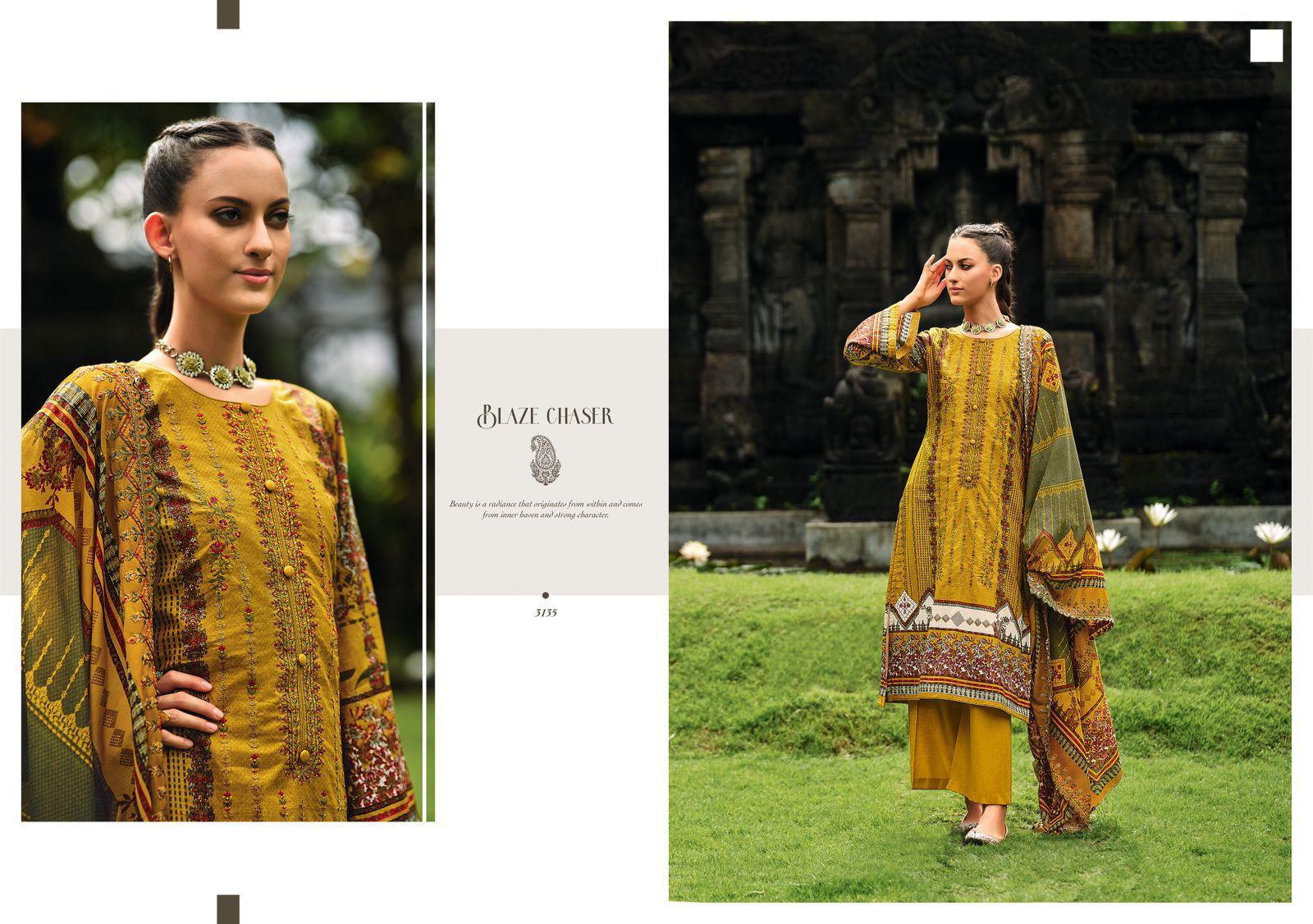 Bin Saeed lawn 3 By Deepsy Suit Cotton Dress Material Catalog